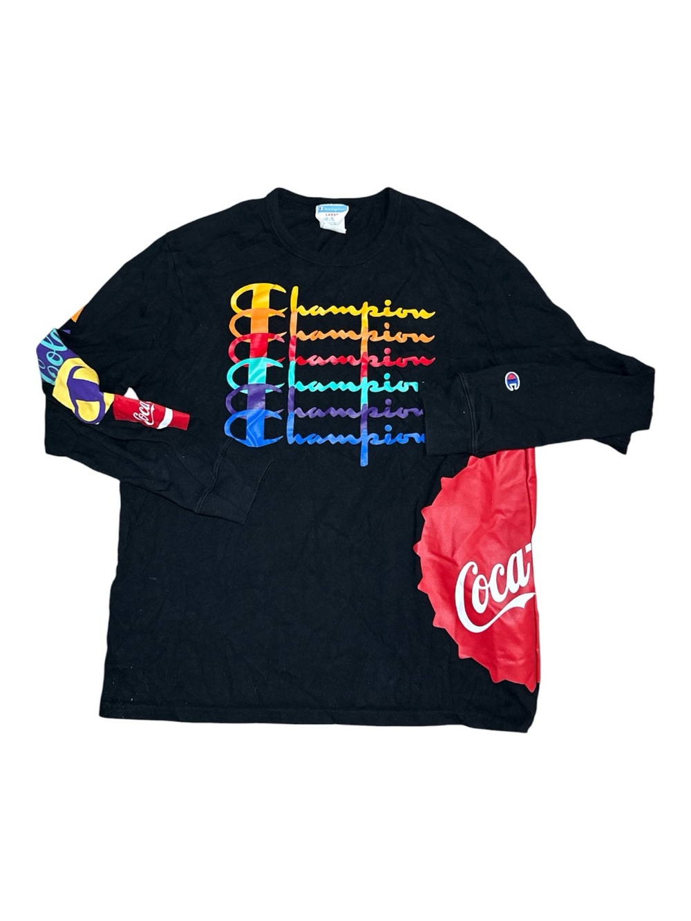 Champion x Coca Cola Limited Edition Long Sleeve Graphic Tee Colorful